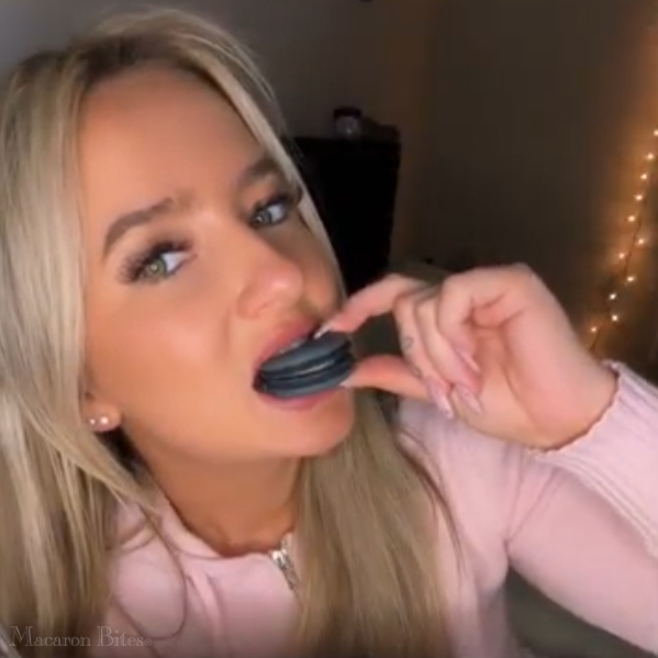 Macaron Bites® Box of 24 French Macarons – Cookies and Cream Flavor - Image 3