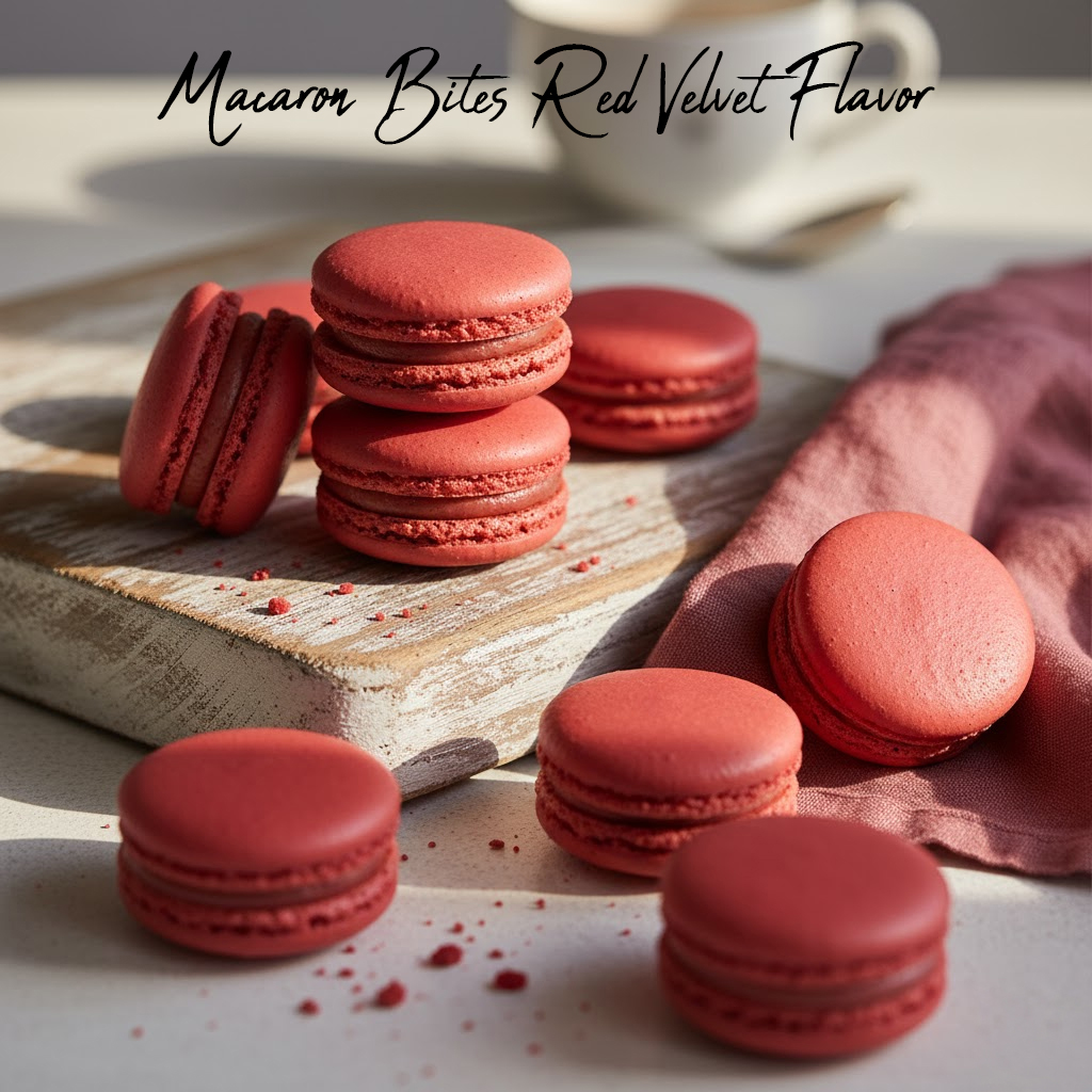 French Macaron Holiday Cookies Assortment Gift Box – Red Velvet & Mint Chocolate - Image 6